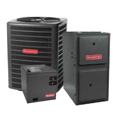 GOODMAN 1.5 TON 14 SEER2 AC & 96% AFUE 60K BTU GAS FURNACE SYSTEM, DOWNFLOW