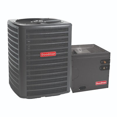 GOODMAN 2 TON 14.3 SEER2 R32 AIR CONDITIONER & 17.5" VERTICAL CASED COIL